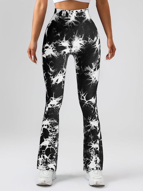 High-Waist Tummy Control Flare Yoga leggings For Women - SJB-DIAMOND ELITES