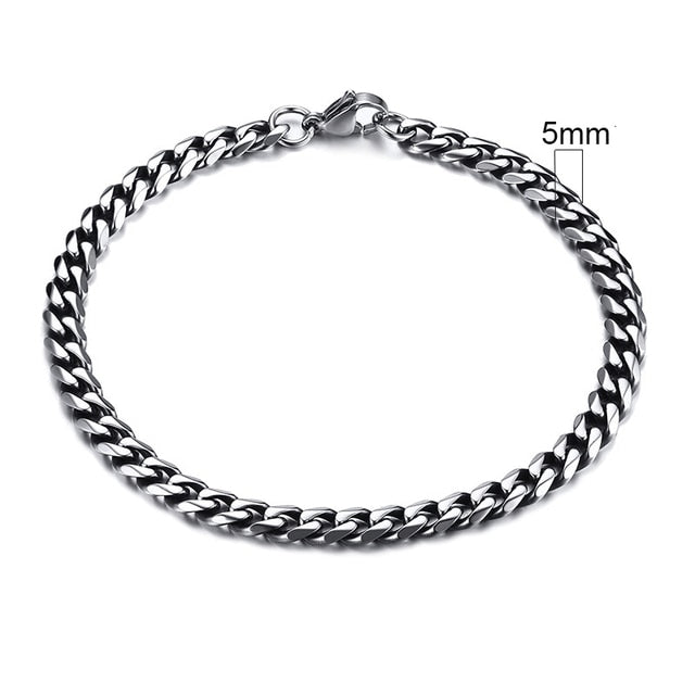 Vnox Men's Chunky Curb Chain Bracelet Pi-Mart