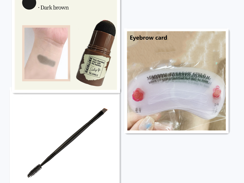 Double eyelash brush eyebrow brush Pi-Mart