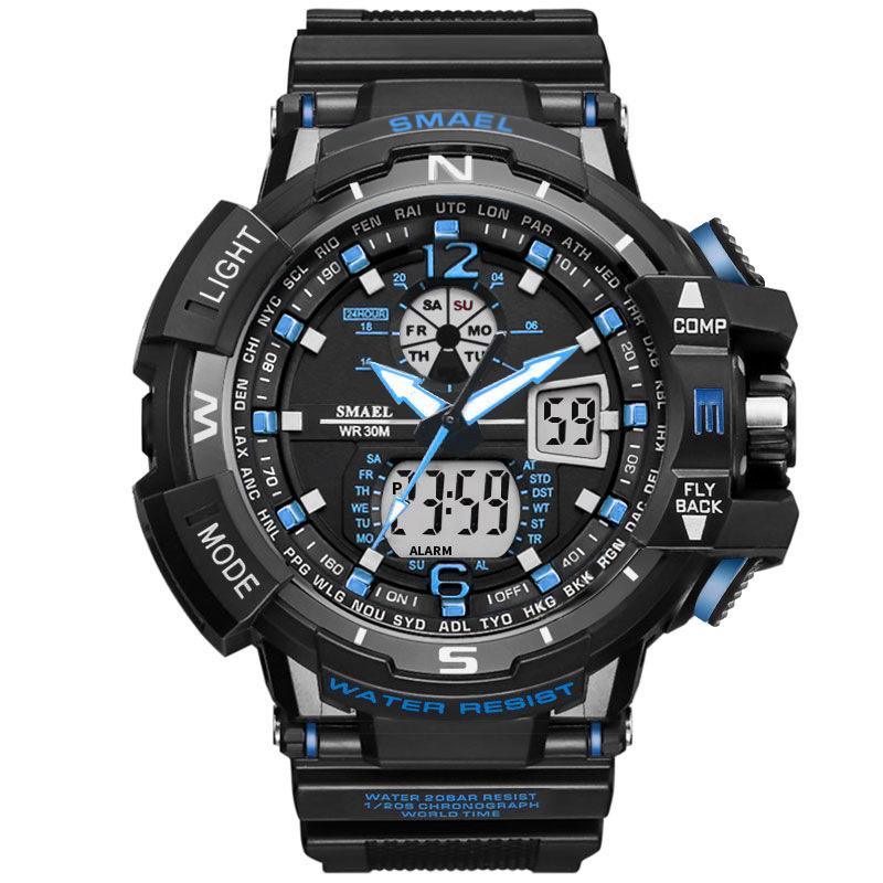 Modern Sport Watch For Men and Woman With LED Digital Quartz Display Men's Top Brand Luxury Digital-watch Relogio Masculino In Army Military Popular Design Waterproof 50M - SJB-DIAMOND ELITES