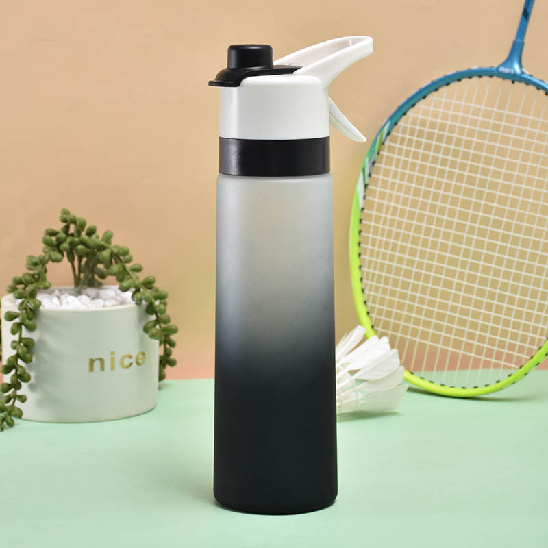 Spray Water Bottle For Girls Outdoor Sport Fitness Water Cup Large Capacity Spray Bottle Drinkware Travel Bottles Kitchen Gadgets Pi-Mart