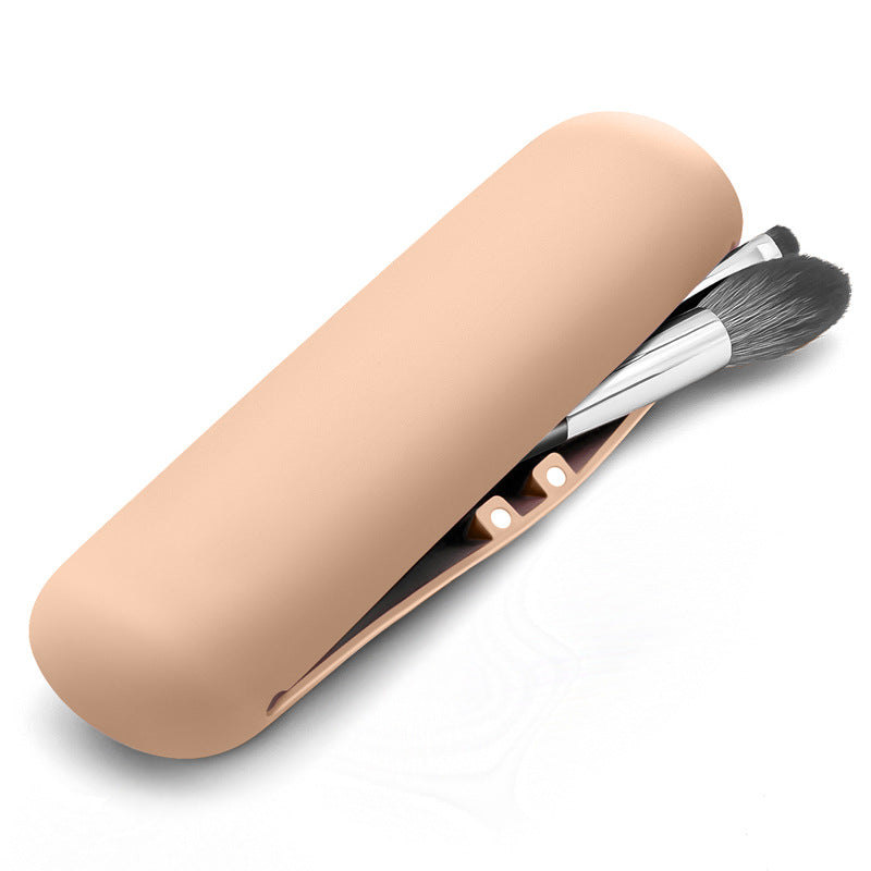 Portable SiliconeDustproof Makeup Brush Storage Bag