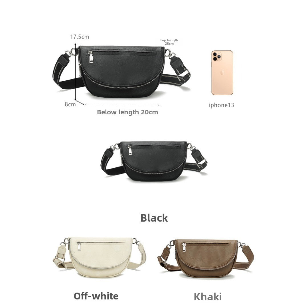 Elegant Small Crossbody Bag – Stylish Saddle Purse with Multiple Pockets, Perfect for Women's Everyday Use - SJB-DIAMOND ELITES