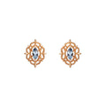 Women's Blue Topa Ear Nail Anti Allergy Pi-Mart
