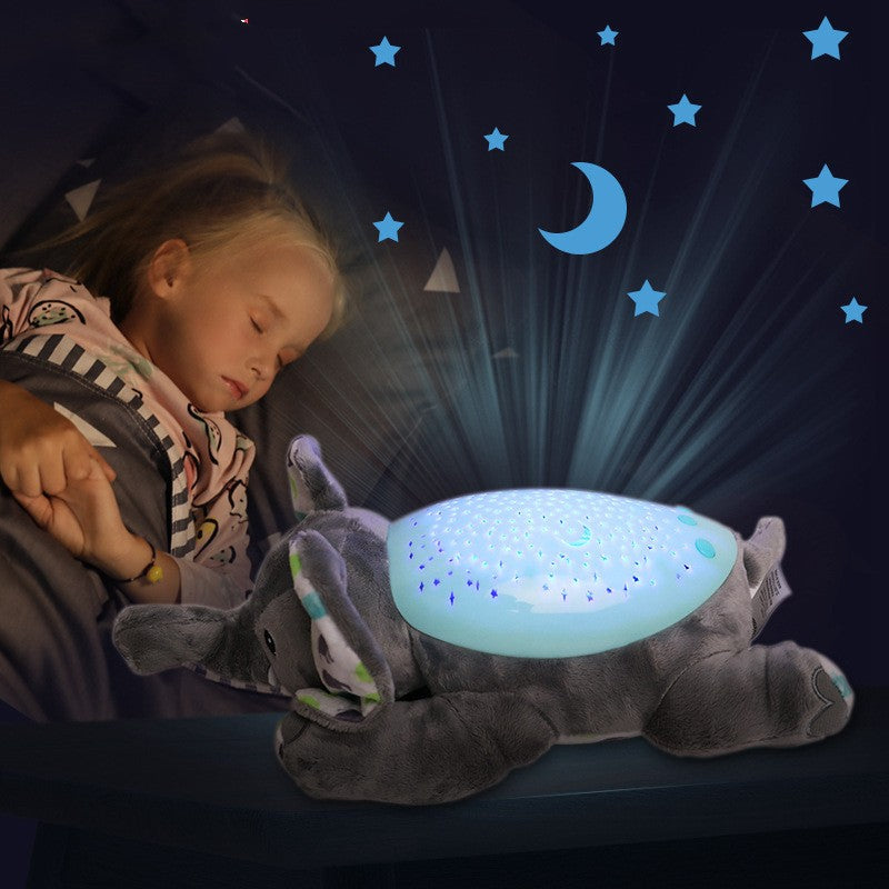 Baby Plush Music Doll Soothing Starry Sky Projection Toy Pi-Mart