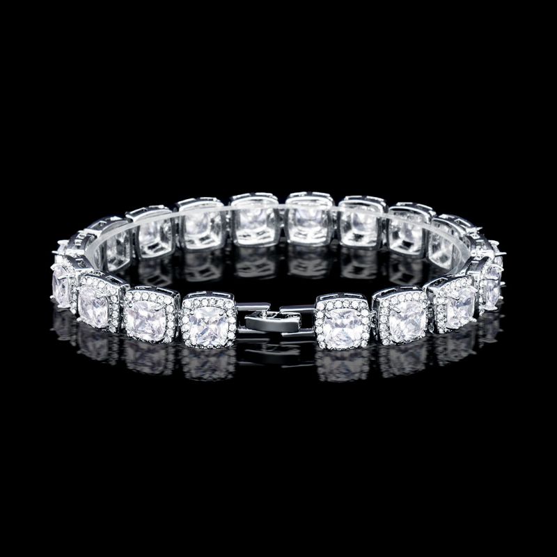 18K White Gold Tennis Bracelet Pi-Mart