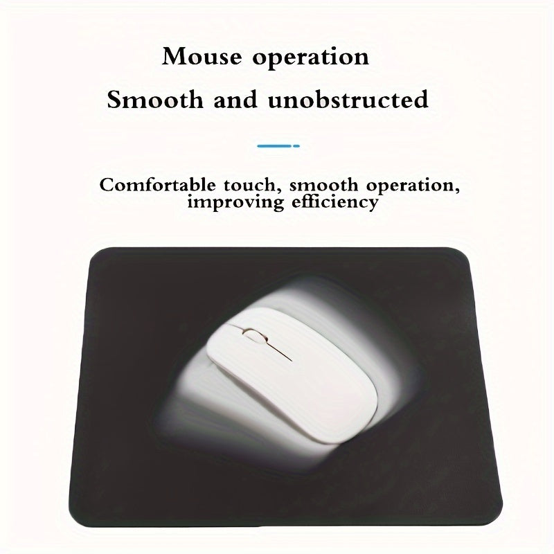 [Small Solid Color Mouse Pad] Oval Small Mouse Pad Single-sided Solid Color Universal Non-slip Pad Mouse Pad Suitable For Laptop Office Faux Leather Gaming Mouse Pad Lootquake LLC