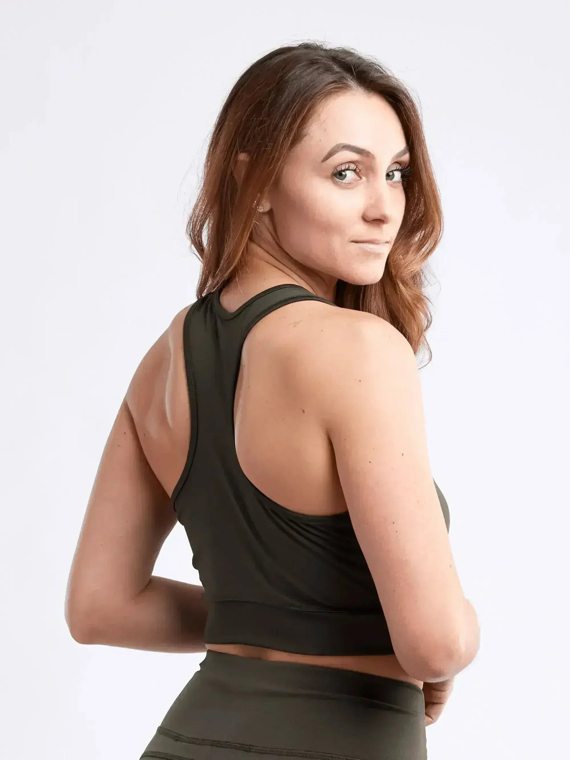 Racerback Training Crop Tank – Lightweight & Breathable for Workouts - SJB-DIAMOND ELITES