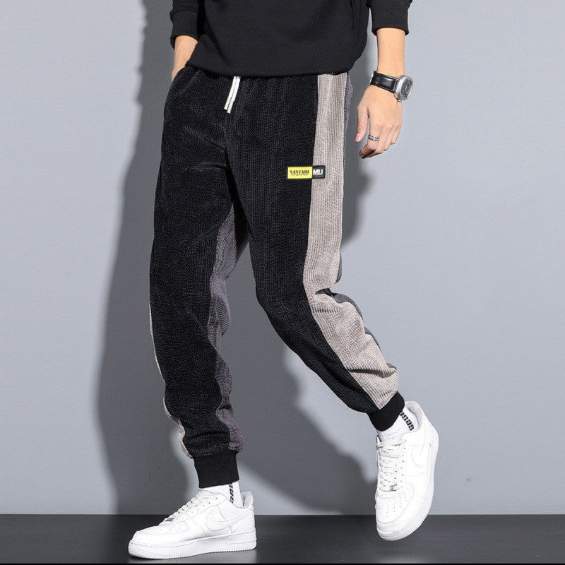Men's Autumn And Winter Plus Velvet Padded Corduroy Pants Pi-Mart