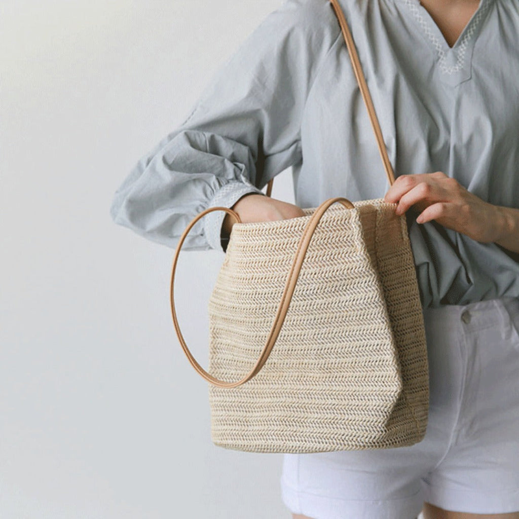 Woven hobo, summer bohemian hobo shoulder purse, magnetic buckle shoulder tote, summer beach straw bag - SJB-DIAMOND ELITES