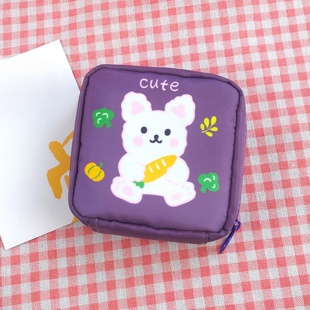 Period Bag for Women, Cute Sanitary Napkin Storage Bag, Portable Period Pouch, Sanitary Pads Bag,Tampons Holder for Purse - SJB-DIAMOND ELITES