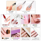 Nail Art Kit Dead Skin Scrub Nail Polish Nail Clipper 10 Repair Sets