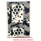 Stylish Polka Dot Jacquard Scarf Imitation Cashmere Soft Warm Short Beard Shawl Autumn Winter Windproof Coldproof Blanket Scarf Lootquake LLC