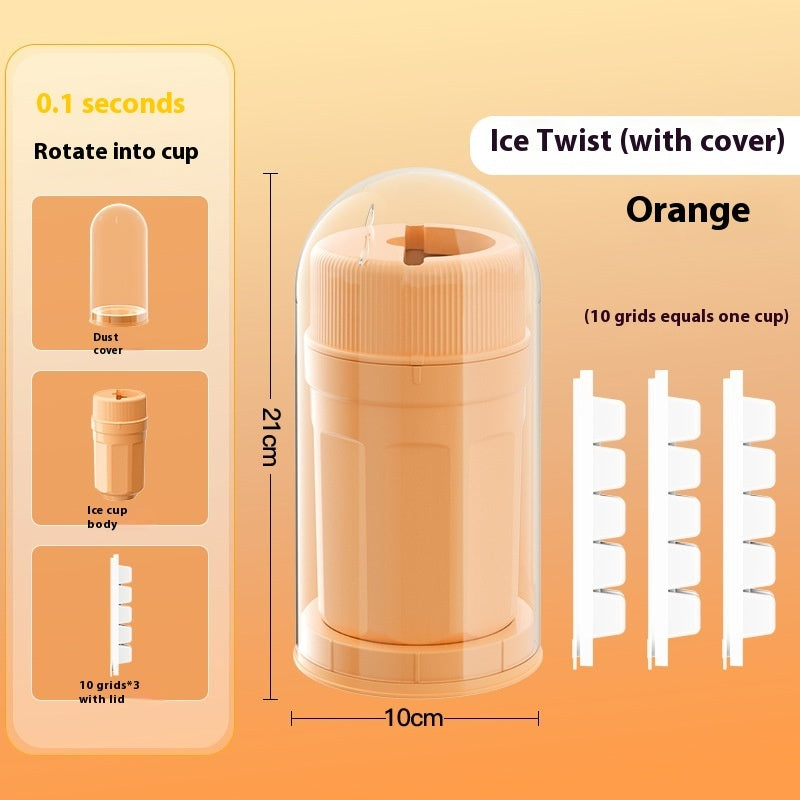 Plastic Rotating Ice Cube Mold Food Grade Household Ice-making Cup Pi-Mart