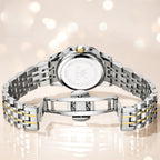 Women's Two Tone Stainless Steel Quartz Watch With Date