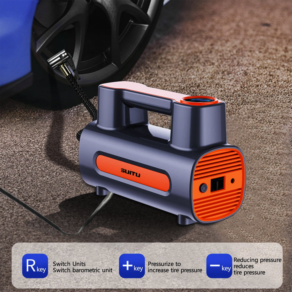 Tire Inflator 12V DC Portable Compressor Electric DC Auto Tire Pumps For Car Tires Pi-Mart