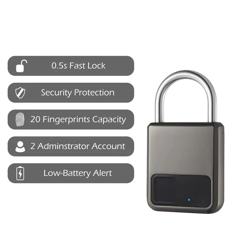 Fingerprint Padlock Pi-Mart