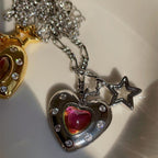 Colorful Heart Star Earrings Pi-Mart