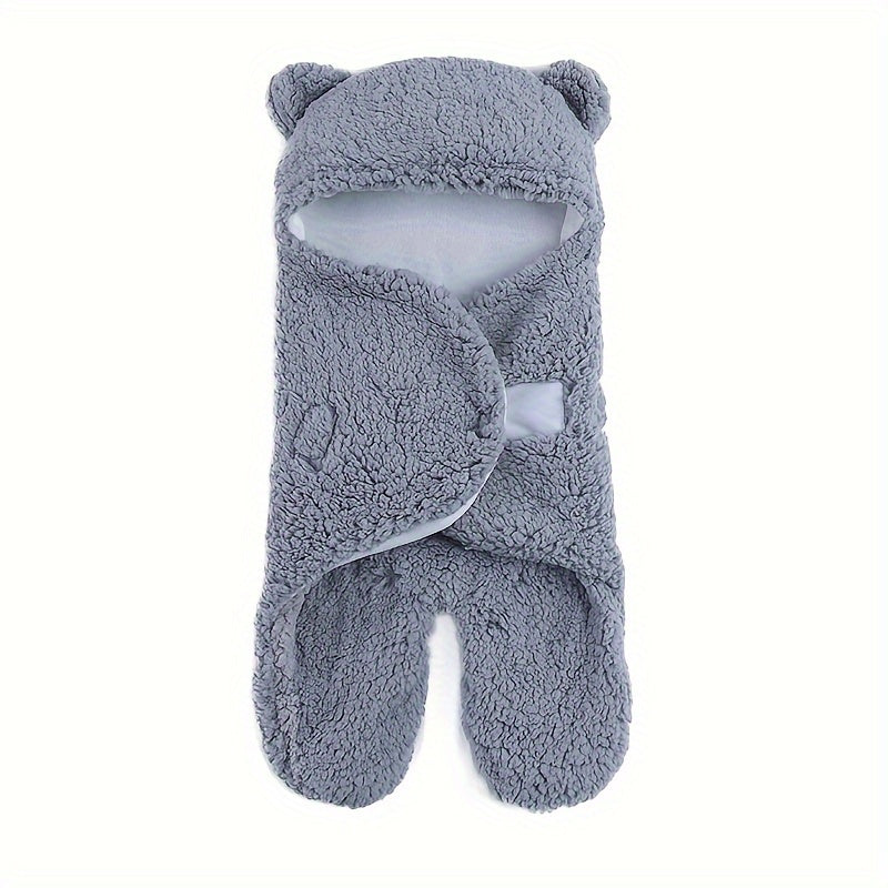 1pc Velvet Sleeping Bag, Cute Bear Shape Wrap Blanket, Christmas, Halloween, Thanksgiving Gift Lootquake LLC