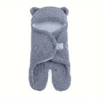 1pc Velvet Sleeping Bag, Cute Bear Shape Wrap Blanket, Christmas, Halloween, Thanksgiving Gift Lootquake LLC