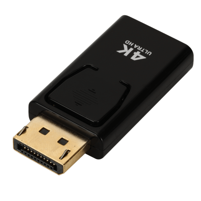 4K Display Port To HDMI Compatible Adapter Converter Display Port Male DP To Female HD TV Cable Adapter Video Audio Compatible With Computer Desktop Labtop PC Monitor HDTV Gold Plated Stevvex