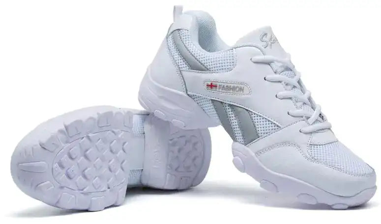 Men's Dance Shoes - Soft, Breathable, Leather Fitness Shoes