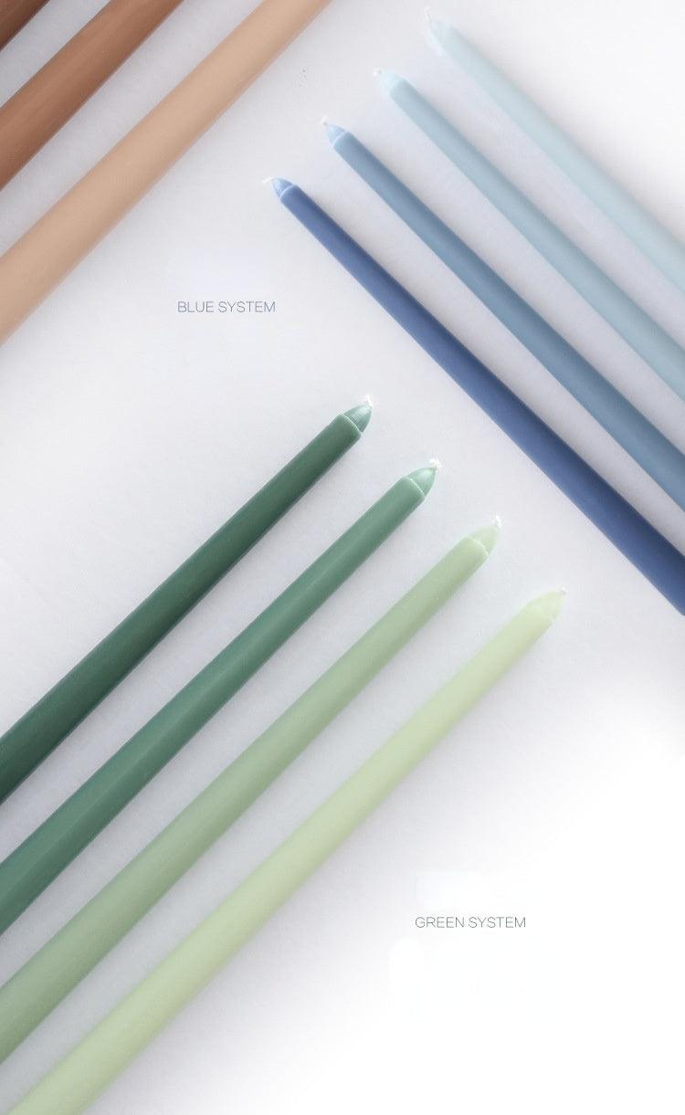 4pc Unscented 12" Candles Colored Long Stick Candle Smokeless Home Wedding Centerpiece Birthday Candle Tall Taper Candles Dripless Unscented Dinner Candle Paraffin Wax Candles Stevvex