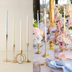 4pc Unscented 12" Candles Colored Long Stick Candle Smokeless Home Wedding Centerpiece Birthday Candle Tall Taper Candles Dripless Unscented Dinner Candle Paraffin Wax Candles Stevvex
