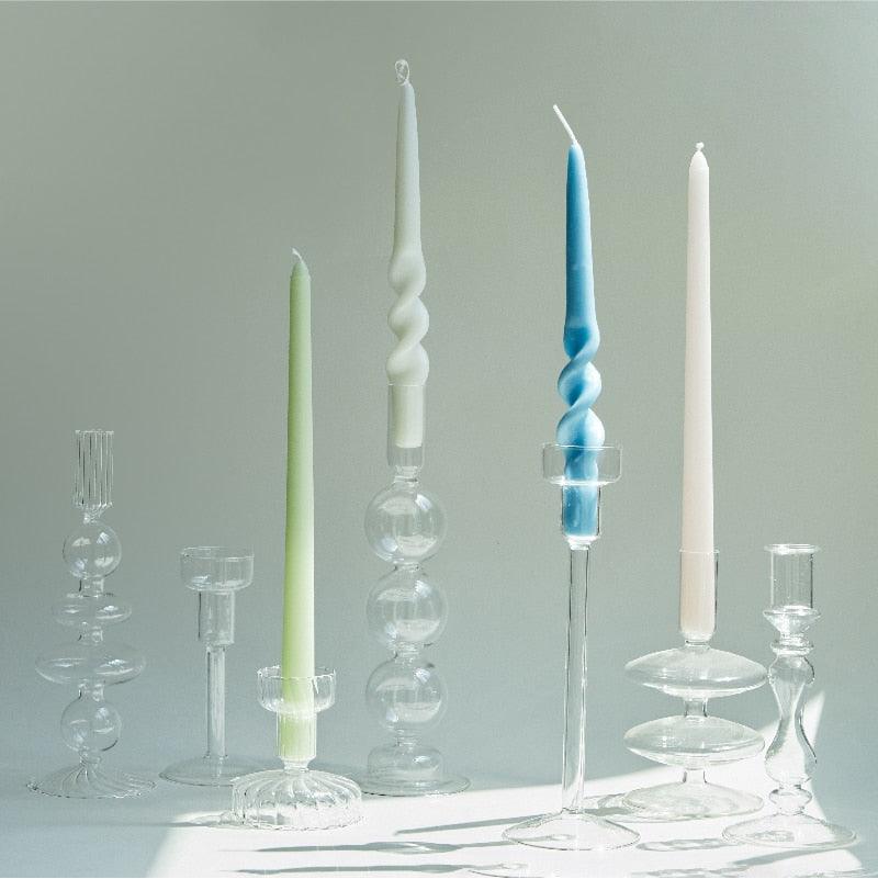 4pc Unscented 12" Candles Colored Long Stick Candle Smokeless Home Wedding Centerpiece Birthday Candle Tall Taper Candles Dripless Unscented Dinner Candle Paraffin Wax Candles Stevvex