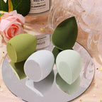 4/pcs New Womens Beauty Egg Set Makeup Puff Set Colorful Cushion Cosmestic Sponge Egg Tool Wet and Dry Use Colorful Soft Design Stevvex