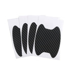 4pcs Universal Carbon Fiber Auto Car Door Handle Stickers Car Handle Protection Premium Car Door Cup Scratch Protector TPU Carbon Fiber Like 3D Stickers Universal Auto Door Cup Scratch Protection Cover Car Handle Anti Scratch Stickers Car Accessories Stevvex