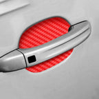 4Pcs/Set Car Door Sticker Carbon Fiber Scratches Resistant Cover Auto Handle Protection Film Exterior Styling Accessories New Car Door Handle Cup Scratch Protector Scratches Protective Films Clear Side Sticker Scratches Car Door Protector Films Stevvex