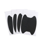 4Pcs/Set Car Door Sticker Carbon Fiber Scratches Resistant Cover Auto Handle Protection Film Exterior Styling Accessories New Car Door Handle Cup Scratch Protector Scratches Protective Films Clear Side Sticker Scratches Car Door Protector Films Stevvex
