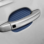 4Pcs/Set Car Door Sticker Carbon Fiber Scratches Resistant Cover Auto Handle Protection Film Exterior Styling Accessories New Car Door Handle Cup Scratch Protector Scratches Protective Films Clear Side Sticker Scratches Car Door Protector Films Stevvex