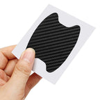 4Pcs/Set Car Door Sticker Carbon Fiber Scratches Resistant Cover Auto Handle Protection Film Exterior Styling Accessories New Car Door Handle Cup Scratch Protector Scratches Protective Films Clear Side Sticker Scratches Car Door Protector Films Stevvex