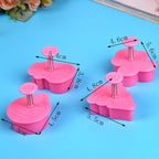 4Pcs/set Plastic Christmas Christmas Tree Halloween Pumpkin Ghost Theme Cookie Cutter Plunger Fondant Chocolate Mold Halloween Cookie Cutters Thanksgiving Fall Christmas Cookie Cutters Biscuit Mold 3D Mini Fondant Cookie Tools Stevvex