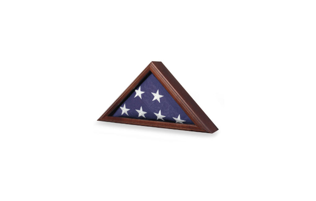 4ft x 6ft American flag, Cherry, Walnut or Oak finish The Military Gift Store