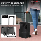 5Core 12 inch PA Portable Bluetooth Party Speaker Karaoke Boombox + 2 Wireless Mics Pi-Mart