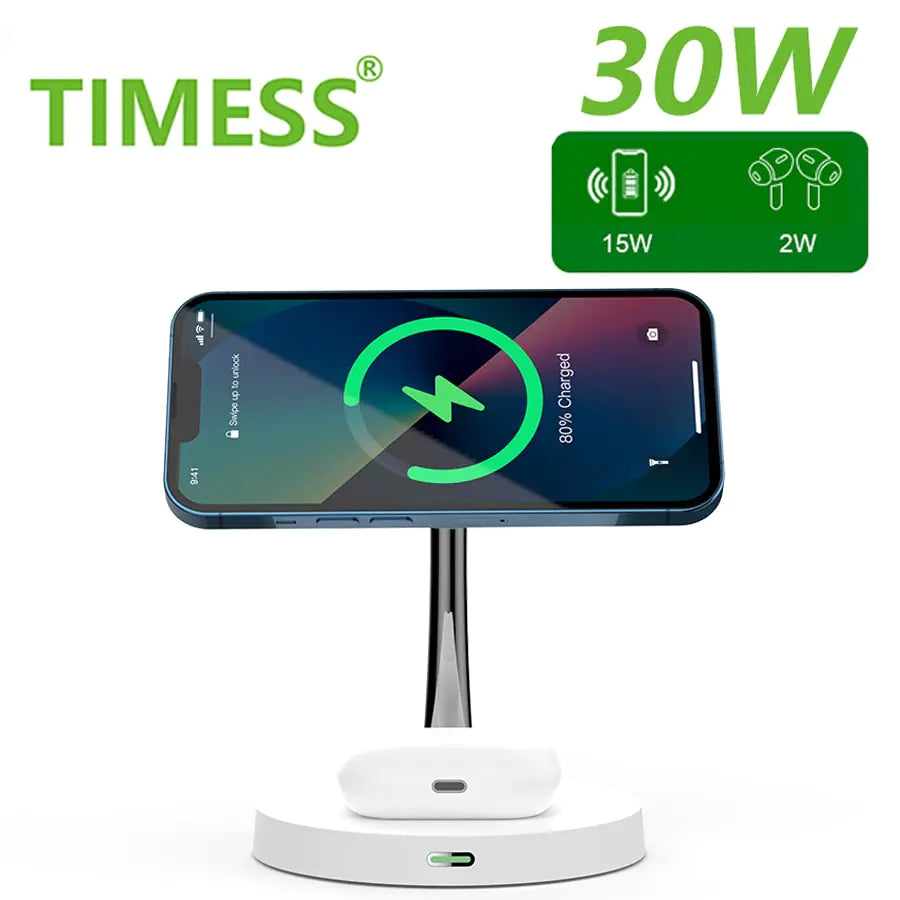 iPhone Magnetic Wireless Charger Station Dock Pi-Mart