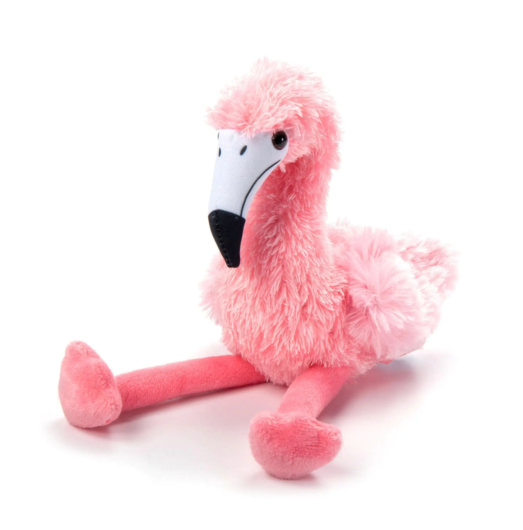 The Petting Zoo Flamingo Stuffed Animal Plushie Gifts for Kids Scoopz Wildlife Animals Pink Flamingo Plush Toy 8 inches Pi-Mart