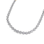 IGI Certified 14K Yellow Gold 14 3/4 cttw Pave Set Round-Cut Diamond Riviera Necklace (F-G Color, S2-I1 Clarity) Lootquake LLC