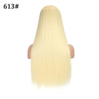 5 Clip In Hair Extension Heat Resistant Fake Hairpieces Long Wavy Hairstyles Synthetic Clip Golden On Hair Extensions Straight Hair Extensions with Invisible Fish Line Layered Hairpiece
