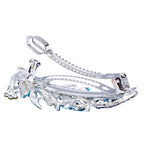 5 Colors Trendy Peacock Barrettes Crystal Flower Hairpins Headwear For Hair Women Romantic Headdress Wedding Hair Accessories for Brides and Bridesmaids Stevvex
