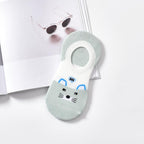 5 Pairs Cute Animal Spring Women Cotton Boat Socks Set Korean Style Funny Cat Dog Panda Low Cut Ankle Short Socks
