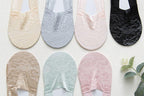 5 Pairs Fashion Women Girls Summer Socks 7 Color Style Lace Flower Short Sock Antiskid Invisible Ankle Socks For Women Stevvex