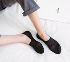 5 Pairs Fashion Women Girls Summer Socks 7 Color Style Lace Flower Short Sock Antiskid Invisible Ankle Socks For Women Stevvex