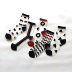 5 Pairs Young Girl Funny Cute Fashion Colorful Candy Dot Red Lips Wave Socks Sweet Women Thin Summer Ankle Crystal Sheer Socks For Women