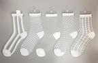 5 Pairs Young Girl Funny Cute Fashion Colorful Candy Dot Red Lips Wave Socks Sweet Women Thin Summer Ankle Crystal Sheer Socks For Women