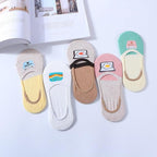 5 Pairs/Lot Cute Harajuku Animal Women Socks Set Funny Spring Cat Dog Rabbit Panda Low Cut Short Sock Happy Stevvex