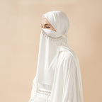 5-Piece Set Butterfly Abaya With Niqab, Loose Full Cover Satin Abaya (MOA019) - SJB-DIAMOND ELITES